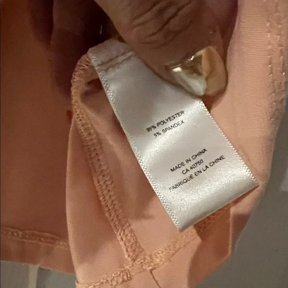 Chic Light peach colored Sleeveless Blouse - Picture 3 of 4